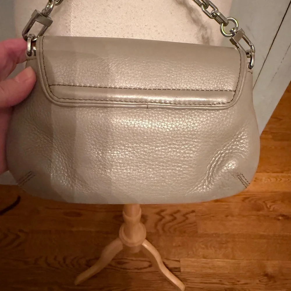 TORY‎ BURCH Britten Mini Crossbody Bag French Gray Silver Hardware Rt-398$ - Picture 6 of 9